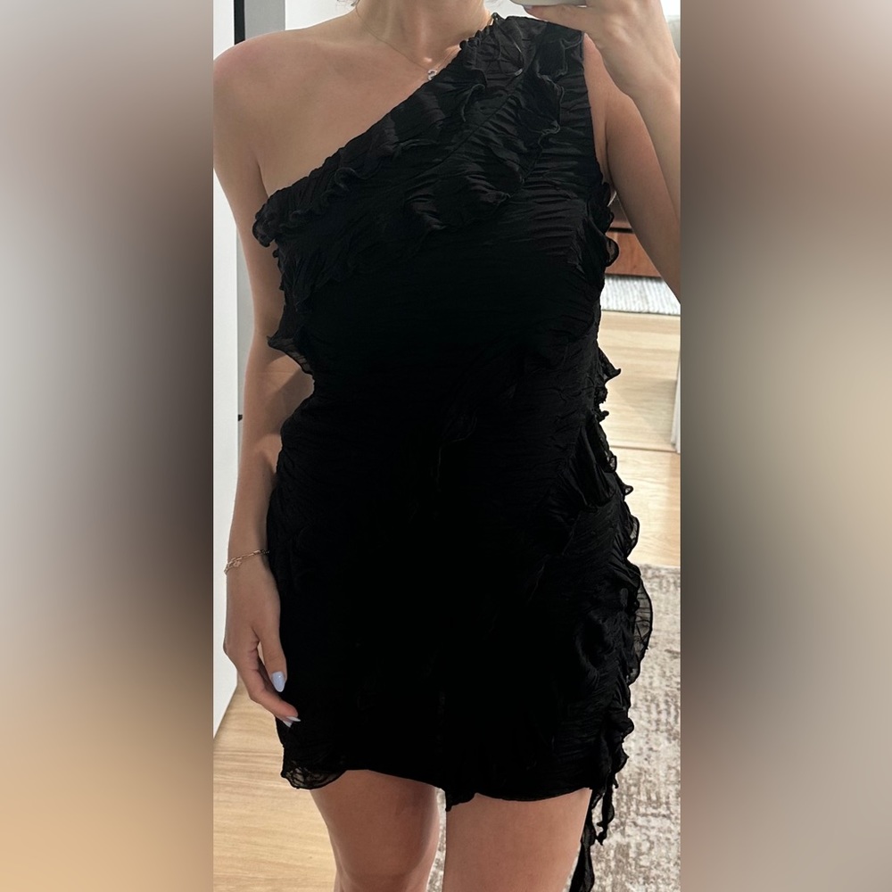 Black mini dress